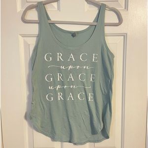 Boutique sage green tank top